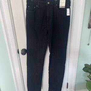 GAP Women's Straight Leg Black Jeans NWT 30 tall